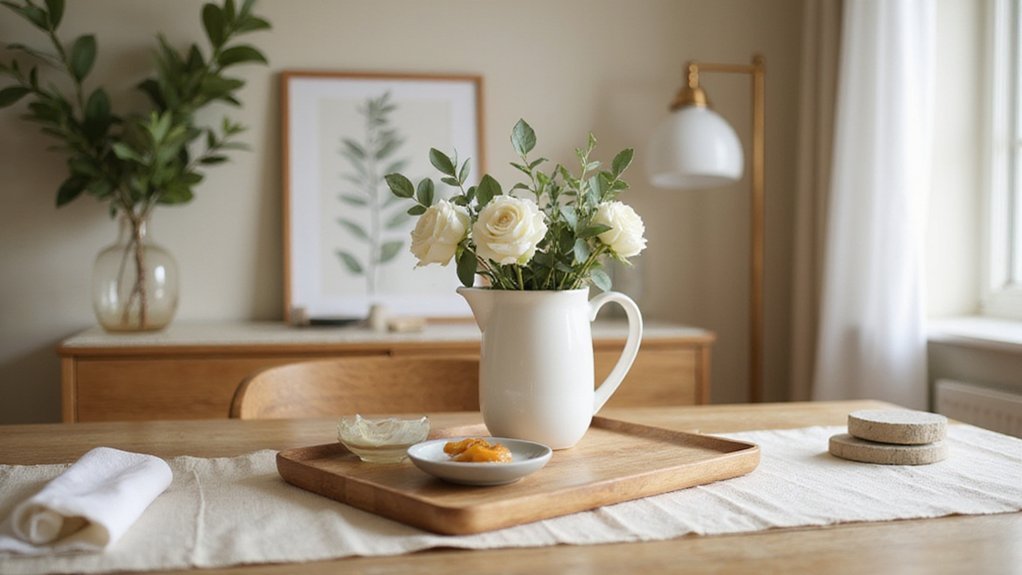 arrange display and decorate