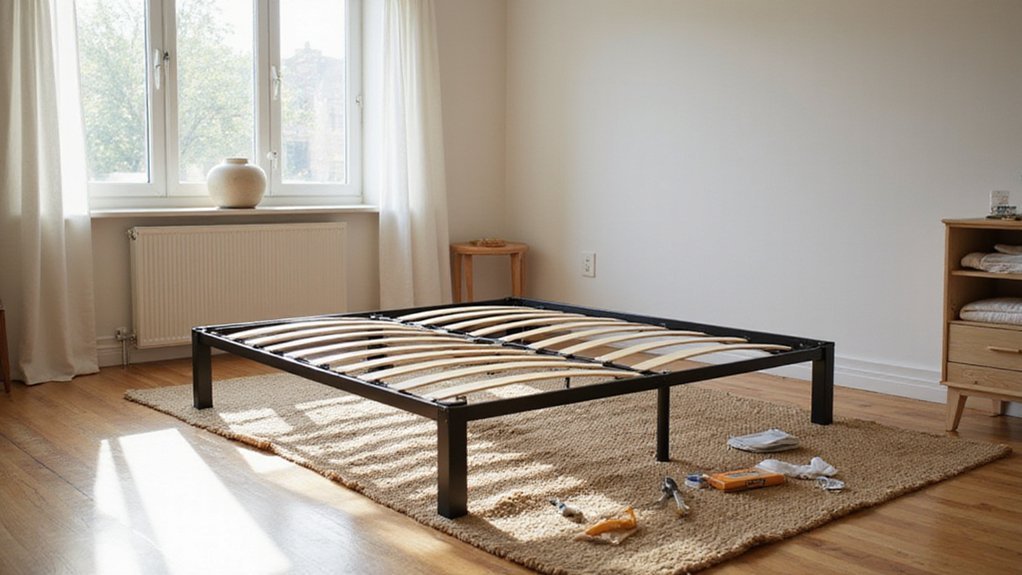 assemble metal bed frame