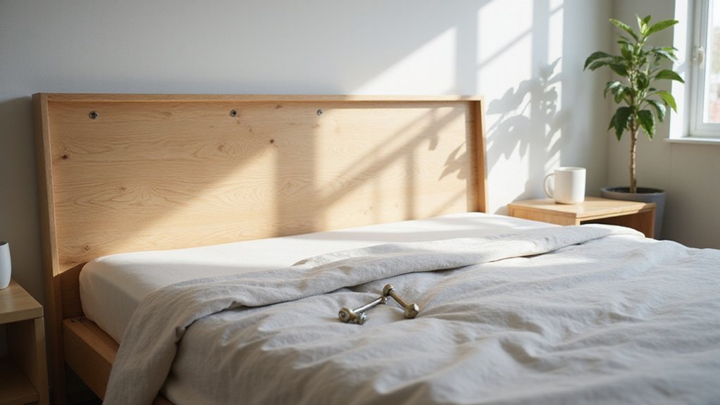 attaching headboard to frame
