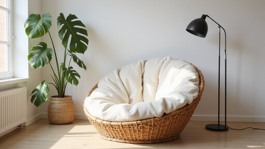 comfortable round lounge seat