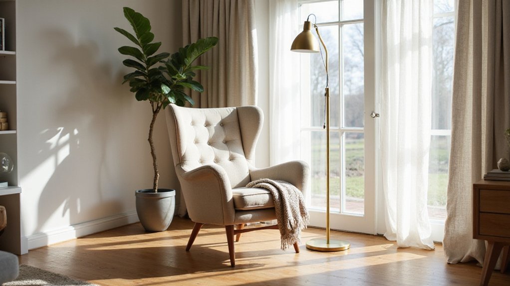 comfortable stylish high backed seat