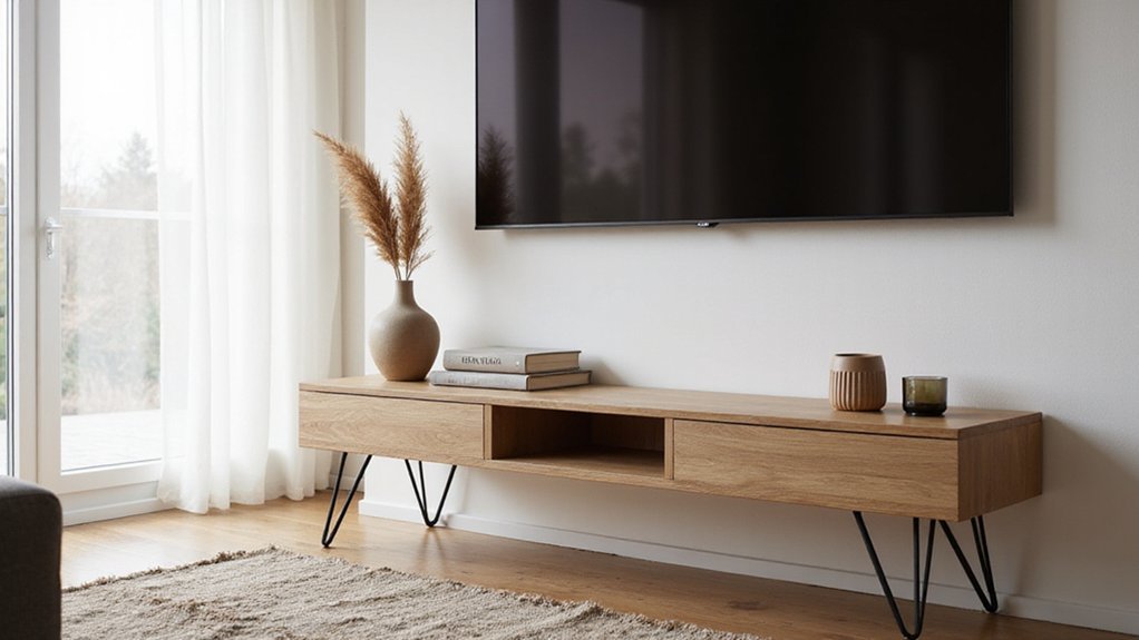 decorate tv console easily