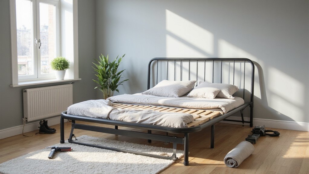 dismantle metal bed safely