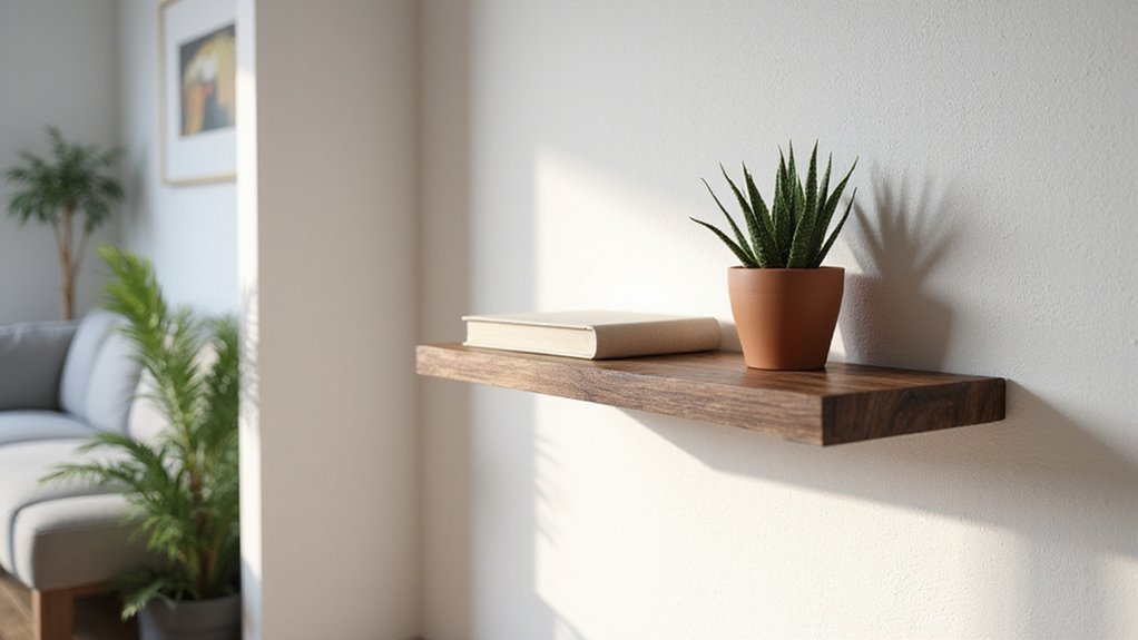 diy floating bookshelf tutorial