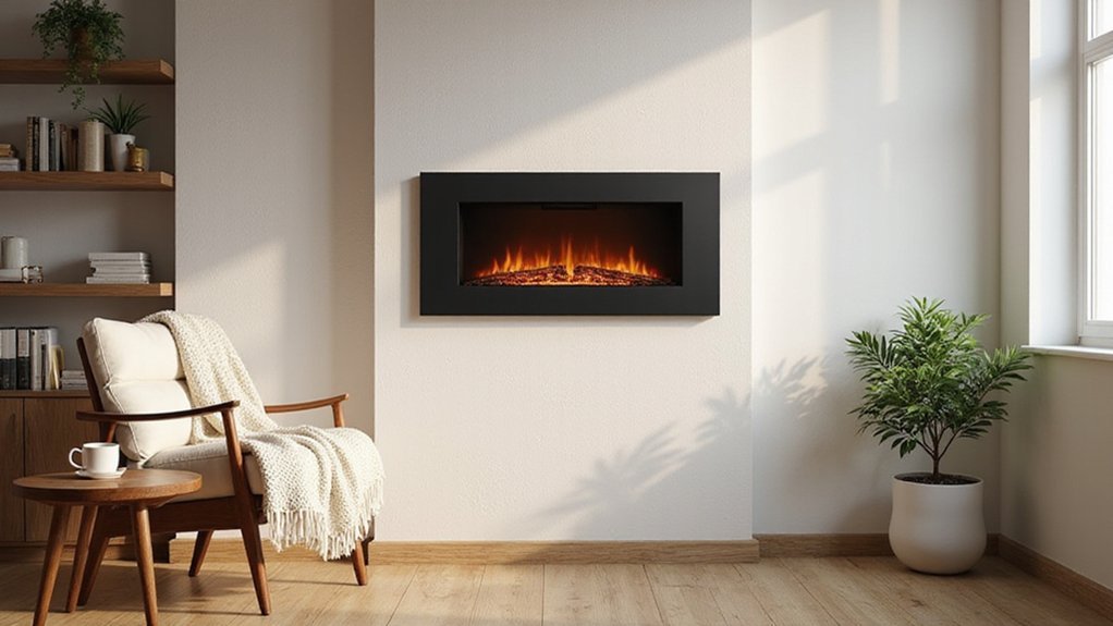 electric fireplaces produce heat