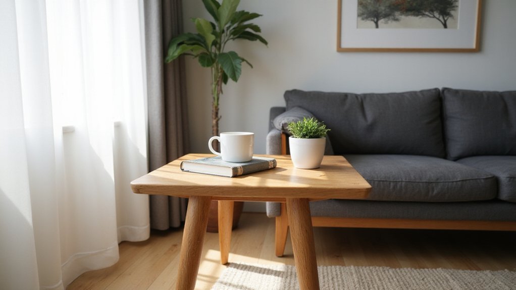 optimal end table height