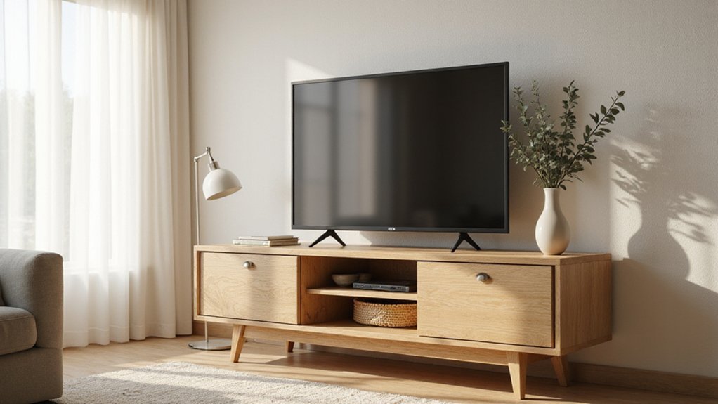 optimal tv stand height