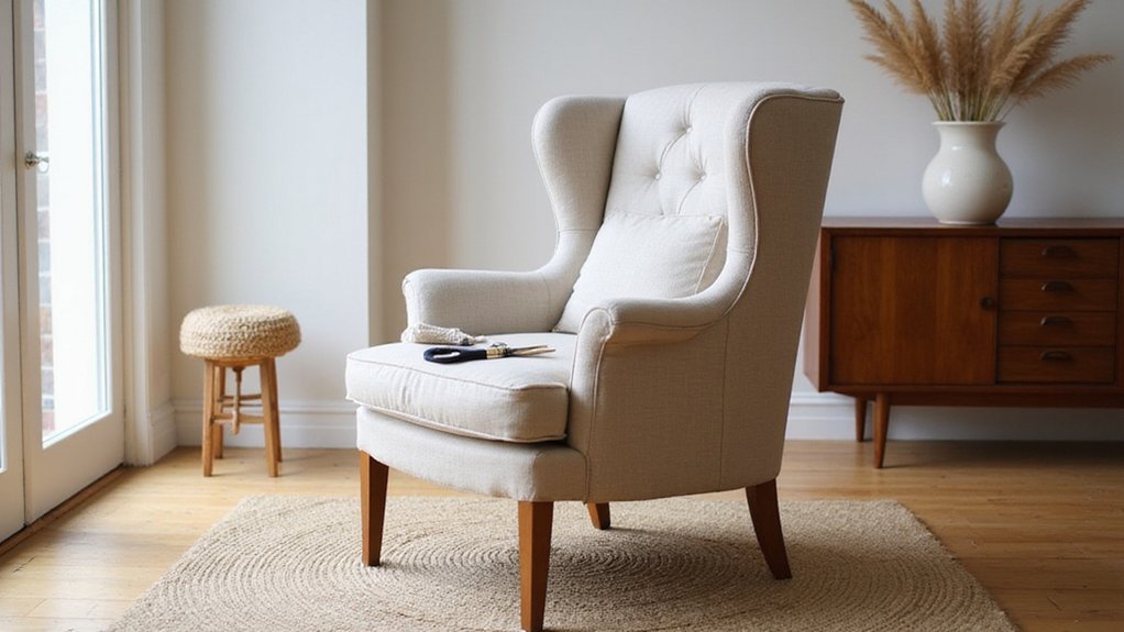 revamp wingback chair upholstery