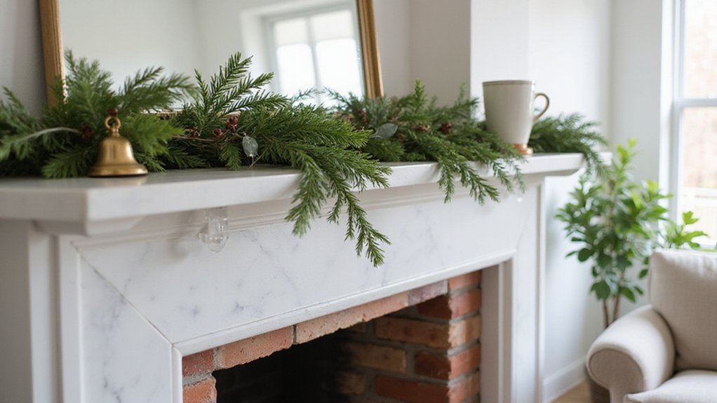 securely hang festive garland