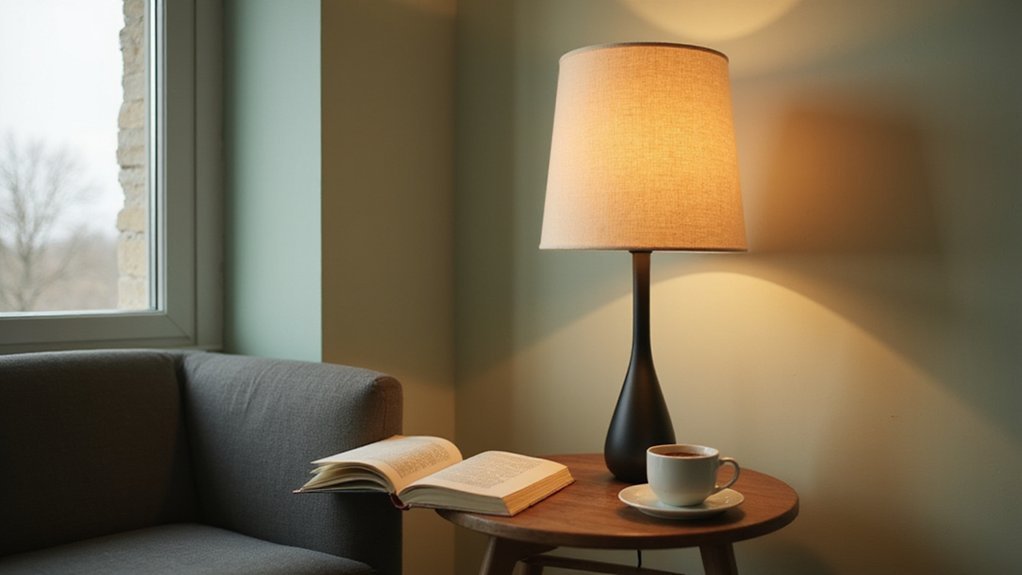 top side lamps with tables